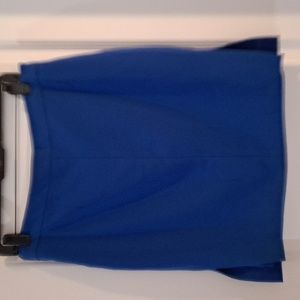 Dalia Pencil Skirt Blue Elastic Waist Size 10